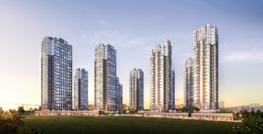 검단파라곤 센트럴파크 투시도. <동양건설산업 제공>